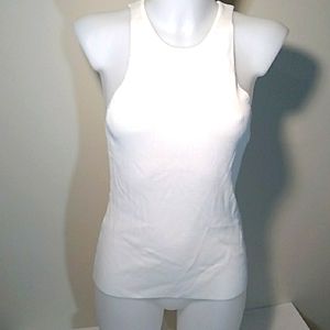 NWOT RIBBED KNIT CLAIRE TANK TOP BY BIRGITTE HERSKIND IN WHITE